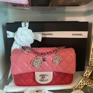 Chanel Classic Mini Flap Multicolor Valentine 2014